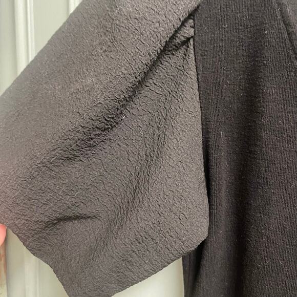 Glam Boutique Black Bodysuit Size Large Puff Sleeve NEW V-Neck Elegant Party - Picture 2 of 4